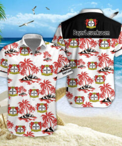 Hawaiihemd Bayer 04 Leverkusen – Herren Sommerhemd Style 01