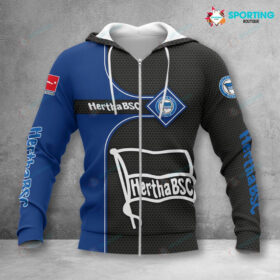 Hertha BSC Hoodie Zip Herren | Hertha Kapuzenjacke mit Reißverschluss VITC3109