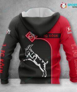 Alternative view of 1. FC Köln Hoodie Zip Herren | Effzeh Kapuzenjacke mit Reißverschluss VITC3100