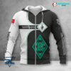 Borussia Mönchengladbach Hoodie Zip Herren | BMG Kapuzenjacke mit Reißverschluss VITC3104