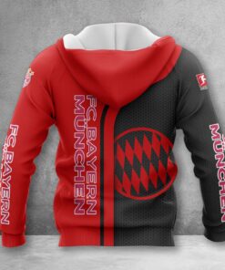 Alternative view of Bayern München Hoodie Zip Herren | FCB Kapuzenjacke mit Reißverschluss WINA2507