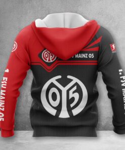 Alternative view of 1. FSV Mainz 05 Hoodie Zip Herren | Mainz 05 Kapuzenjacke mit Reißverschluss WINA3155