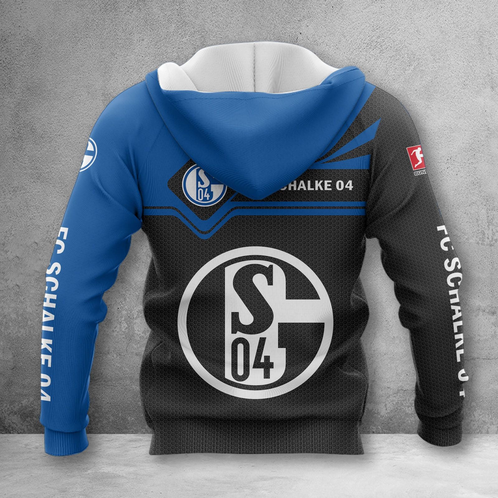 Schalke 04 Hoodie Herren | S04 Kapuzenpullover WINA3165 – Bild 2