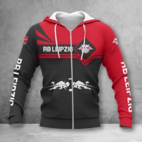 RB Leipzig Hoodie Zip Herren | RBL Kapuzenjacke mit Reißverschluss WINA3163