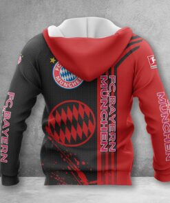 Alternative view of Bayern München Hoodie Zip Herren | FCB Kapuzenjacke mit Reißverschluss WINA3219