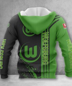 Alternative view of VfL Wolfsburg Hoodie Zip Herren | WOB Kapuzenjacke mit Reißverschluss WINA3228