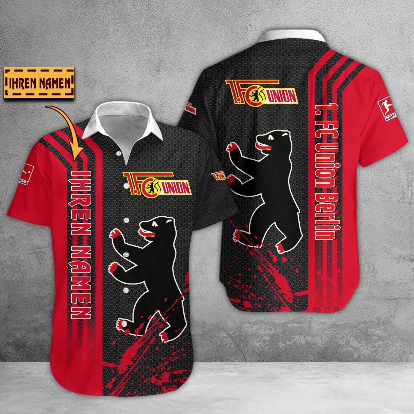 Union Berlin Hawaii Shirt | FCU Hawaiihemd WINA3225