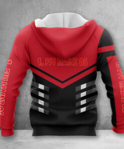 Alternative view of 1. FSV Mainz 05 Hoodie Zip Herren | Mainz 05 Kapuzenjacke mit Reißverschluss WINA3524
