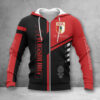 FC Augsburg Hoodie Zip Herren | FCA Kapuzenjacke mit Reißverschluss WINA3529