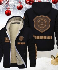 Alternative view of FC Erzgebirge Aue Gefütterte Kapuzenjacke