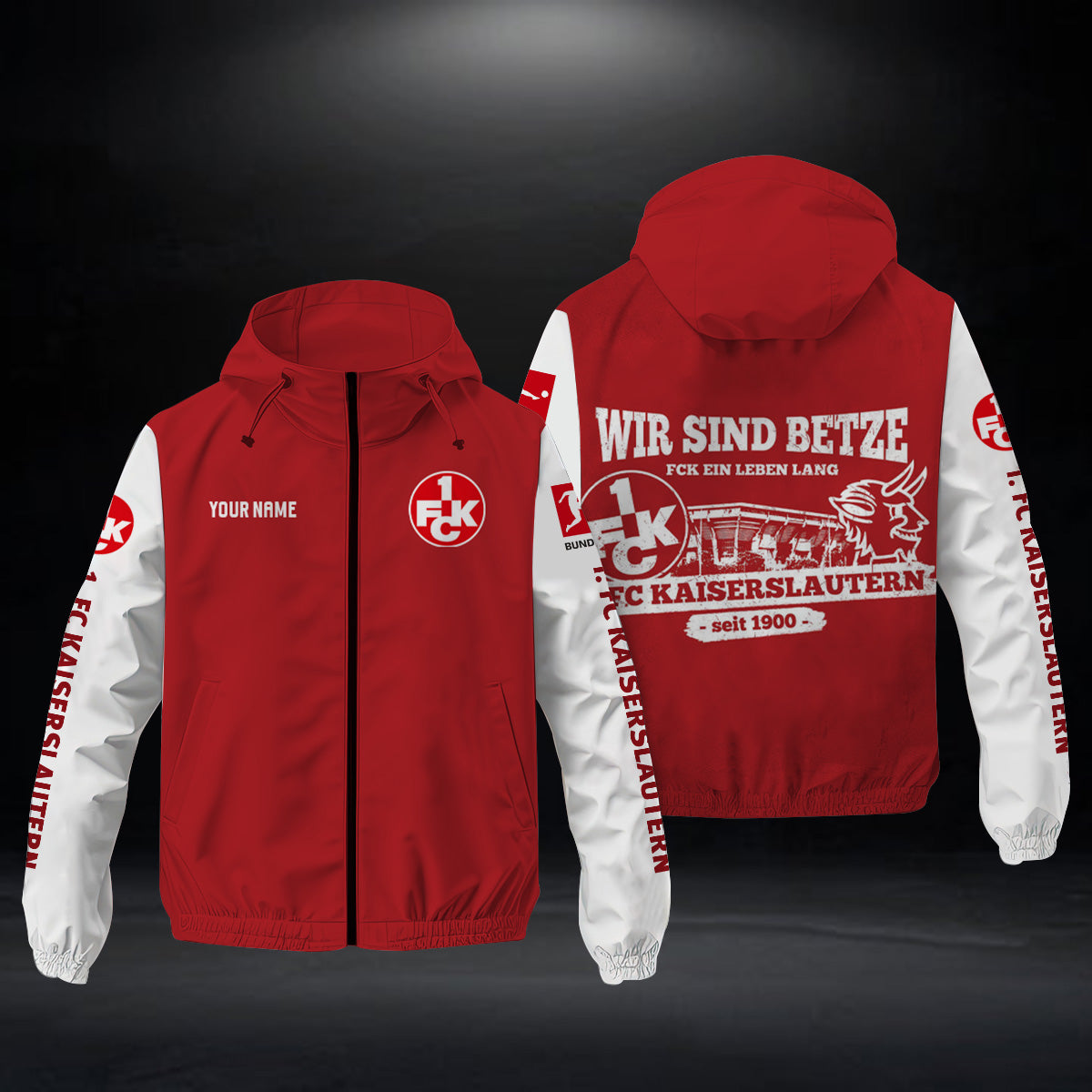 1. FC Kaiserslautern Windjacke Wir sind betze FCK | Windbreaker