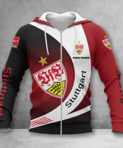 VfB Stuttgart Hoodie Zip Herren | VfB Kapuzenjacke mit Reißverschluss WINA11465