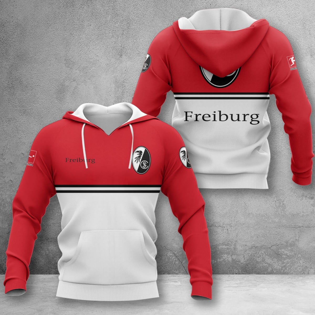 SC Freiburg Hoodie Herren | SCF Kapuzenpullover WINA11843