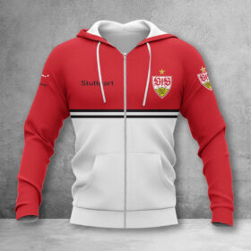VfB Stuttgart Hoodie Zip Herren | VfB Kapuzenjacke mit Reißverschluss WINA11847