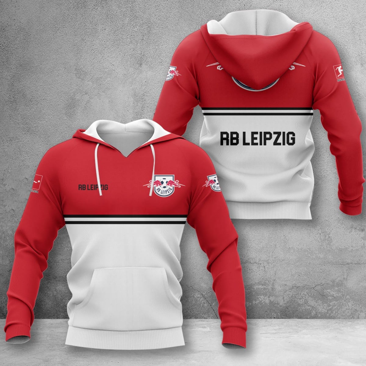 RB Leipzig Hoodie Herren | RBL Kapuzenpullover WINA11842