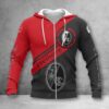 SC Freiburg Hoodie Zip Herren | SCF Kapuzenjacke mit Reißverschluss WINA2863