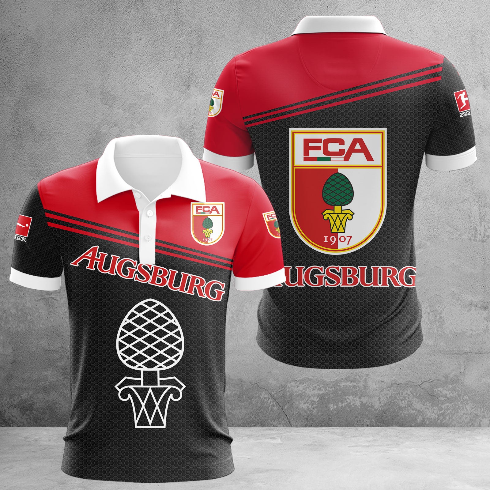 FC Augsburg Poloshirt | FCA Polohemd WINA2915