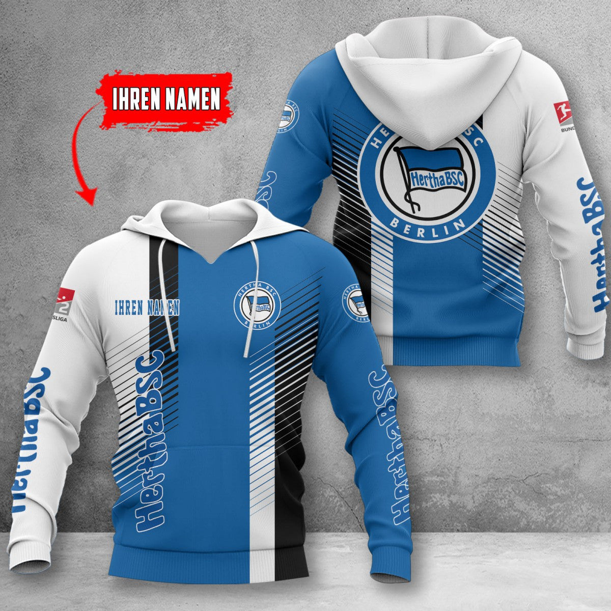 Hertha BSC Hoodie Herren | Hertha Kapuzenpullover WINA10726