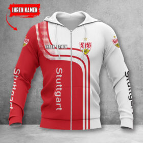 VfB Stuttgart Hoodie Zip Herren | VfB Kapuzenjacke mit Reißverschluss WINA60132
