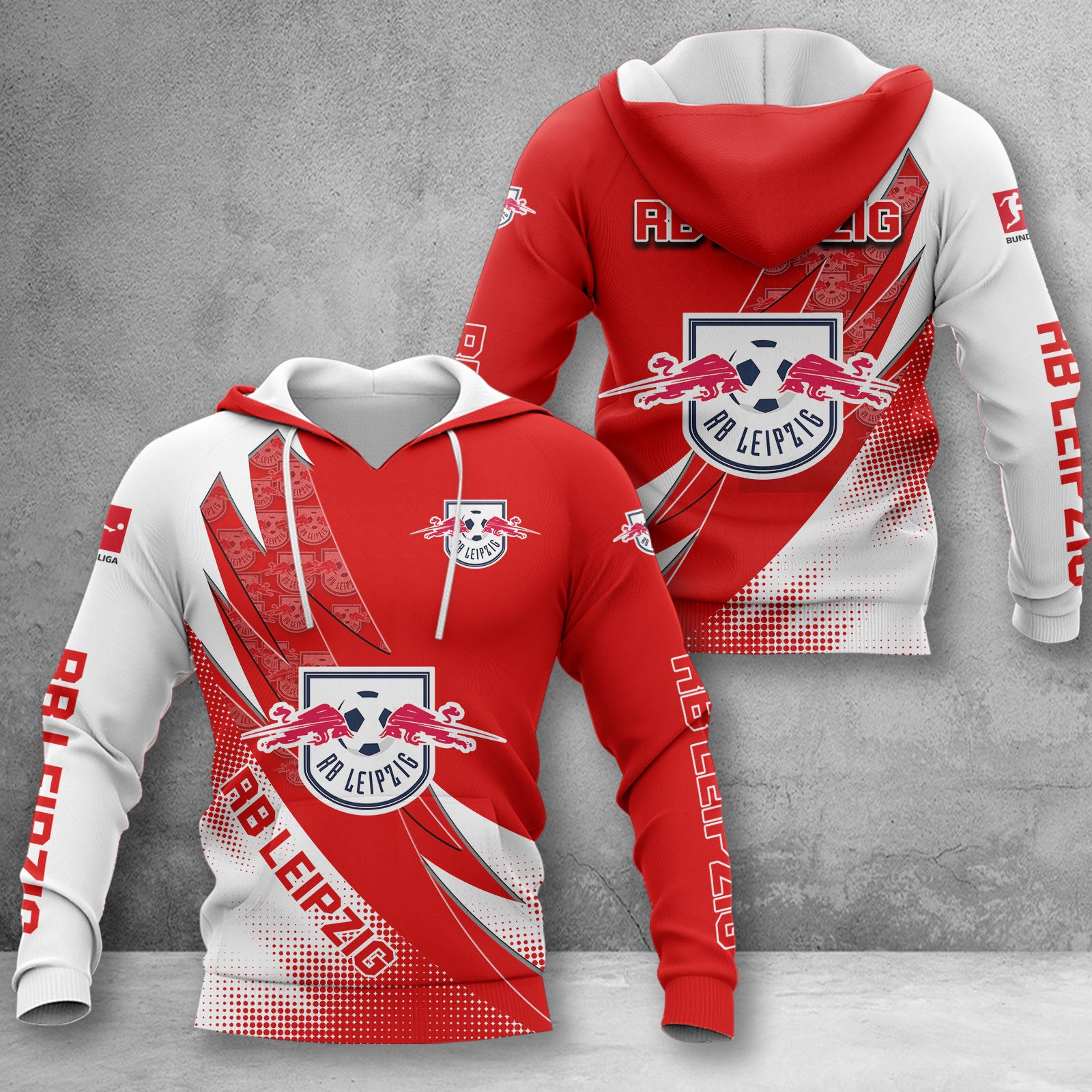 RB Leipzig Hoodie Herren | RBL Kapuzenpullover WINA23163