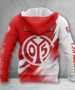 Alternative view of 1. FSV Mainz 05 Hoodie Zip Herren | Mainz 05 Kapuzenjacke mit Reißverschluss WINA23155