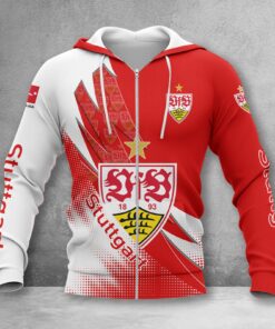 VfB Stuttgart Hoodie Zip Herren | VfB Kapuzenjacke mit Reißverschluss WINA23167