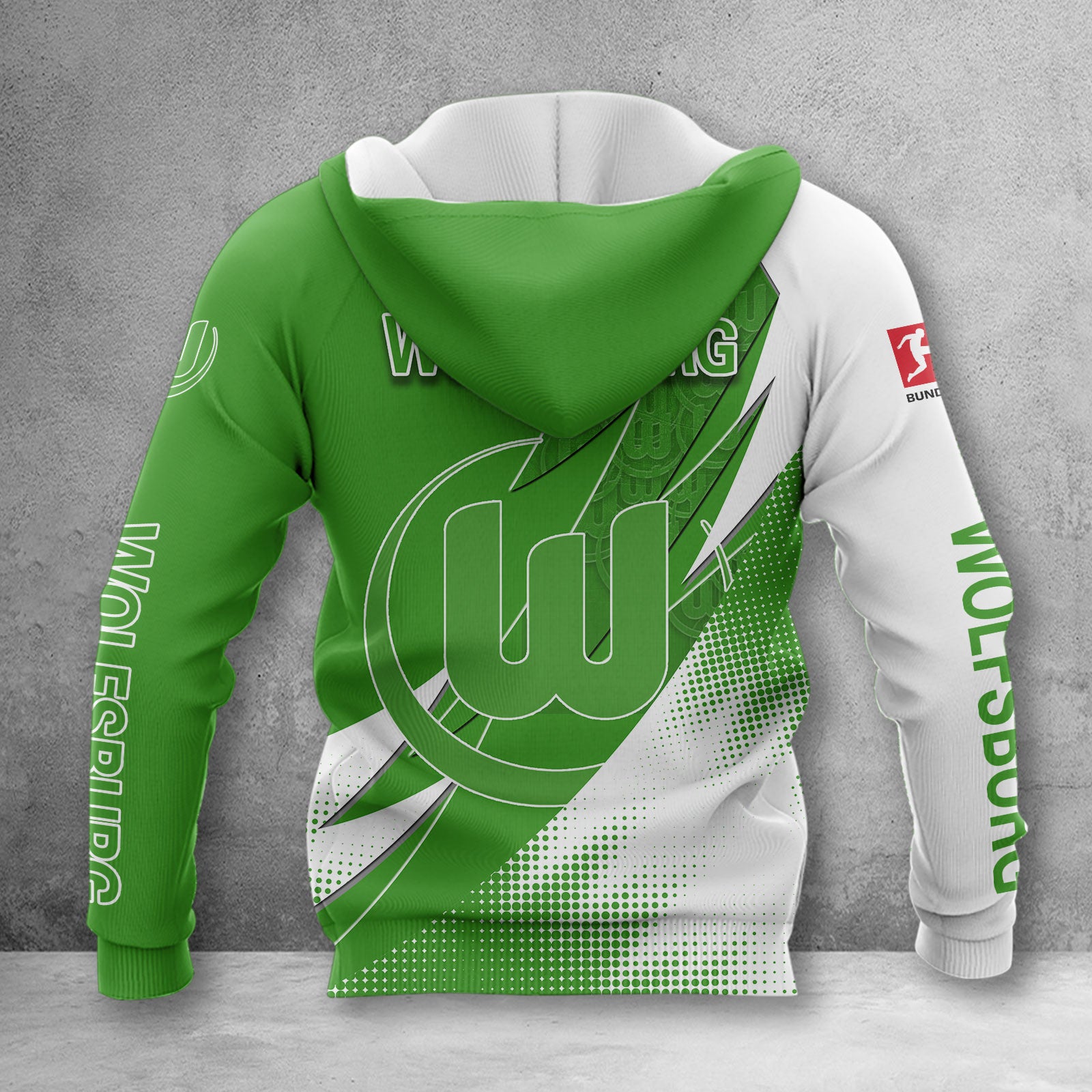 VfL Wolfsburg Hoodie Herren | WOB Kapuzenpullover WINA23169 – Bild 2