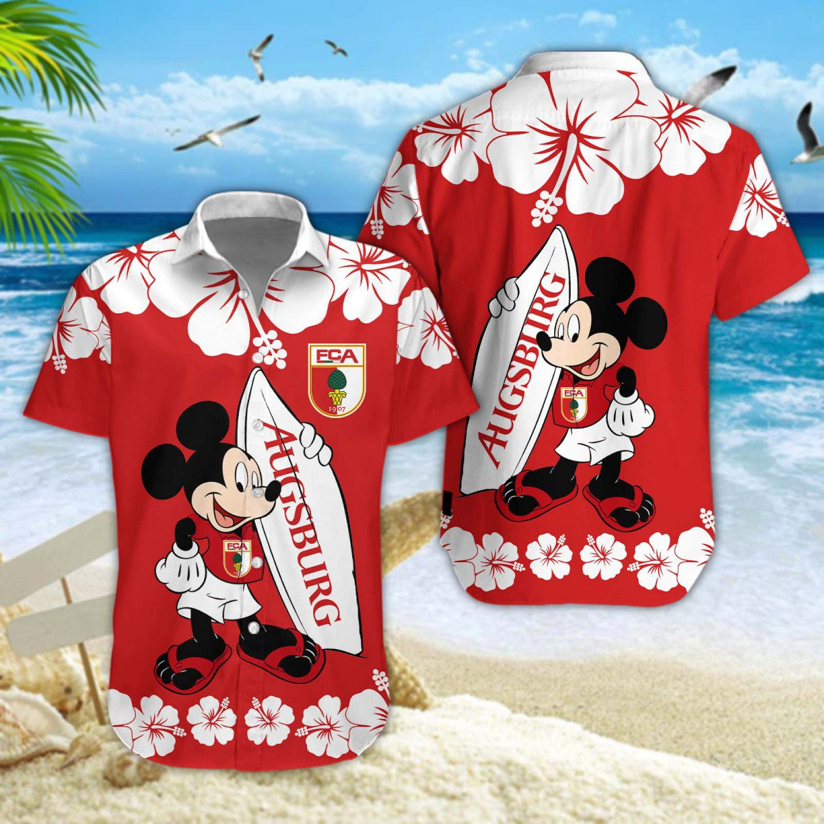 Hawaiihemd FC Augsburg – Herren Sommerhemd Edition A