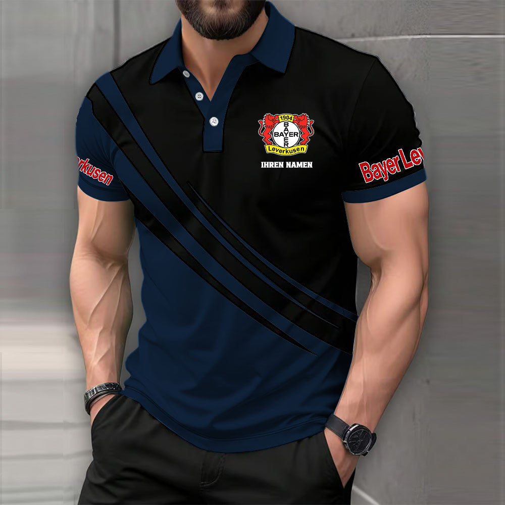 Bayer 04 Leverkusen Poloshirt | B04 Polohemd Modern – Bild 8