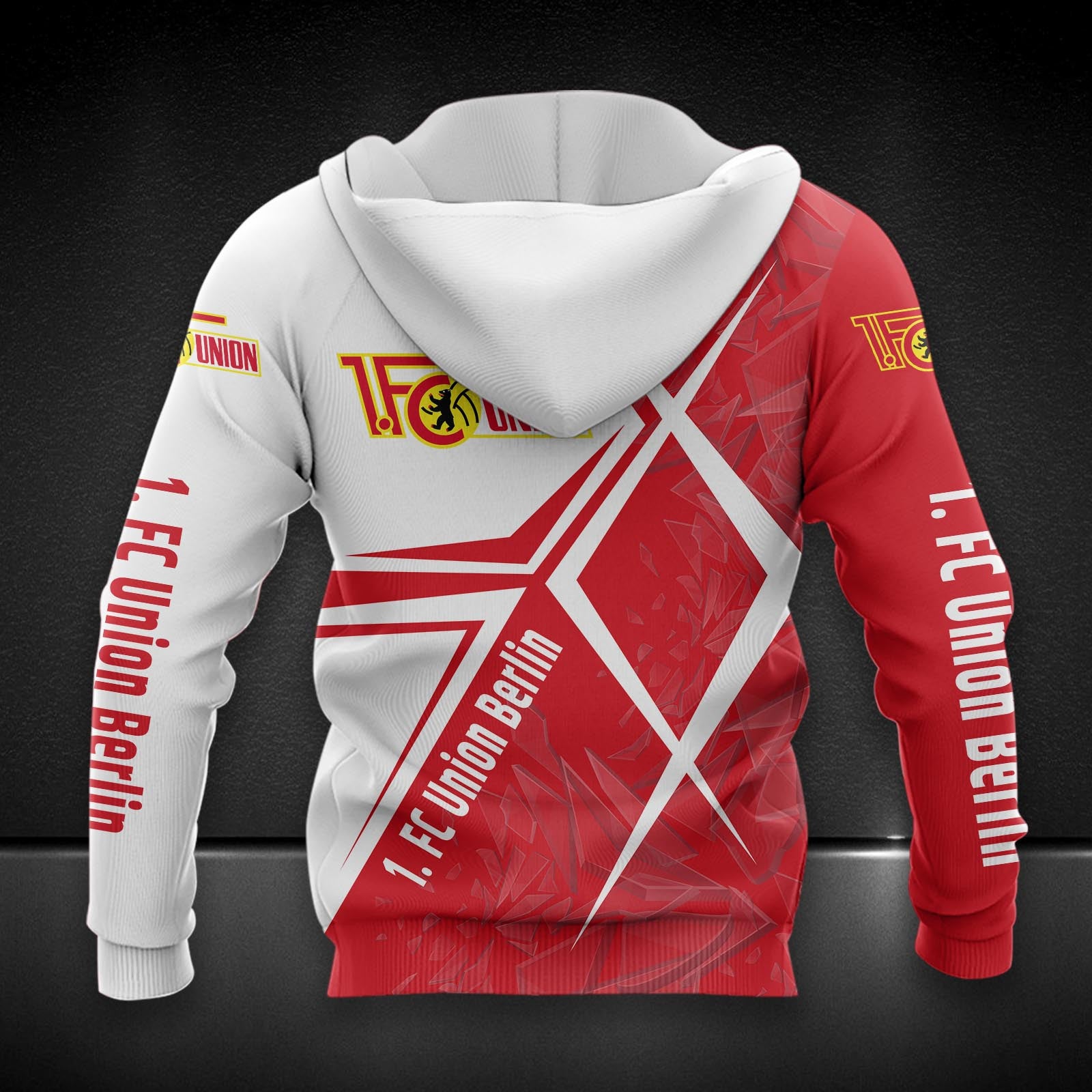 Union Berlin Hoodie Herren | FCU Kapuzenpullover DDQQA90225 – Bild 2