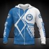 Hertha BSC Hoodie Zip Herren | Hertha Kapuzenjacke mit Reißverschluss DDQQA90220