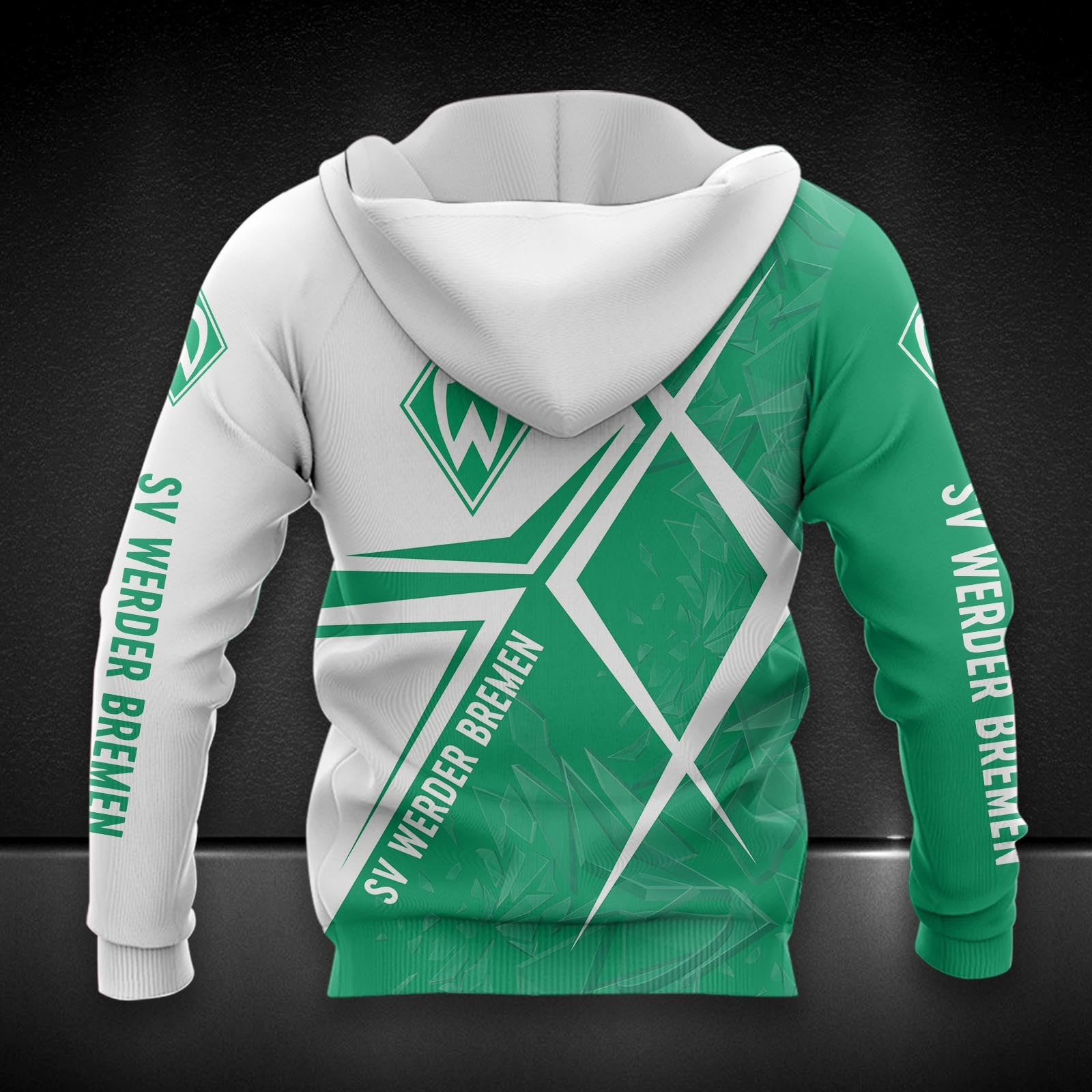 Werder Bremen Hoodie Herren | SVW Kapuzenpullover DDQQA90229 – Bild 2