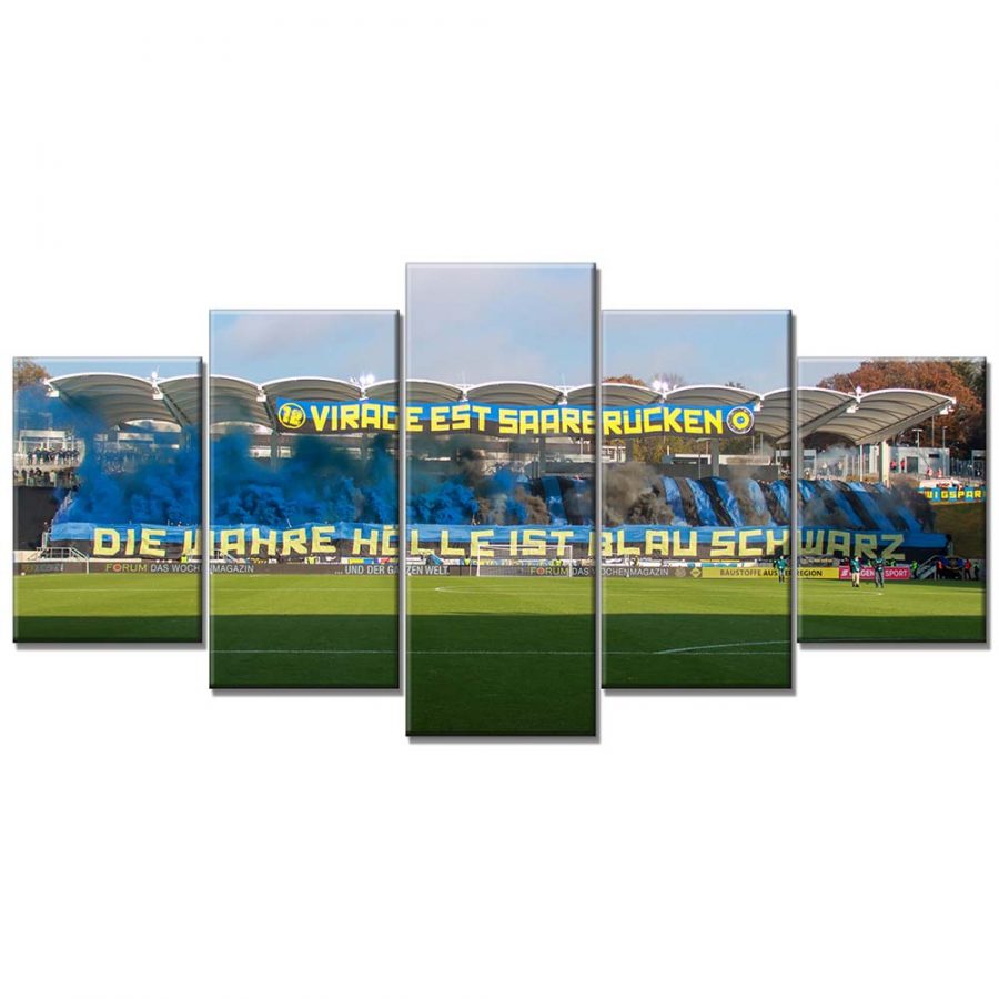 1. FC Saarbrücken Spielfeld Ludwigspark Stadion 5 Leinwandbilder – Bild 6