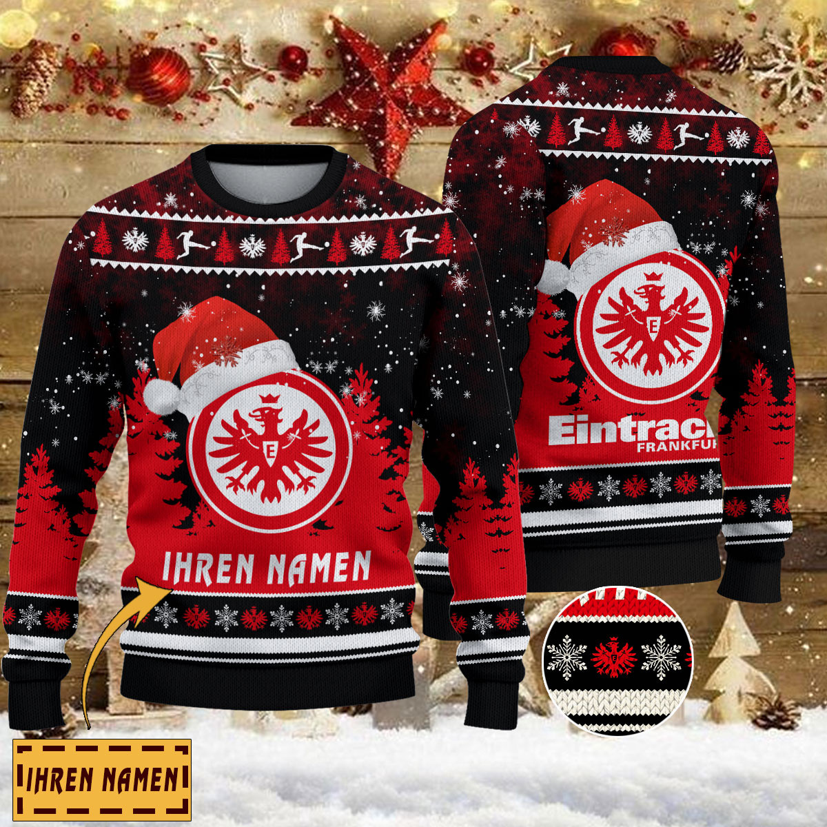 Weihnachtspullover Eintracht Frankfurt – Ugly Christmas Sweater