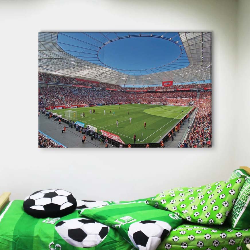 Bayer 04 Leverkusen BayArena Spielfeld 3 B04 Leinwandbilder – Bild 4