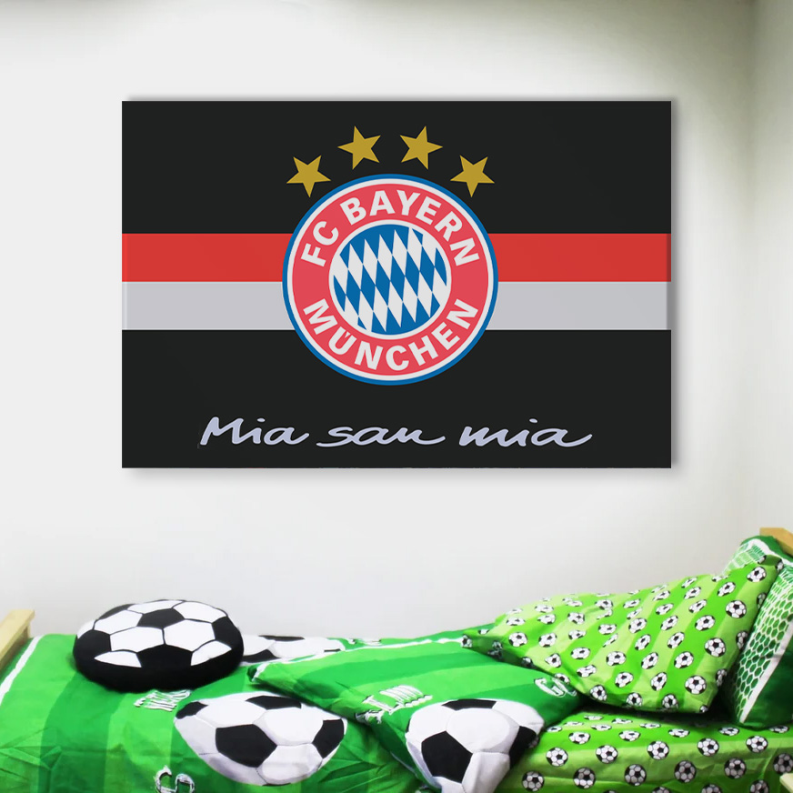 FC Bayern München Mia san mia 1 FCB Leinwandbilder – Bild 4
