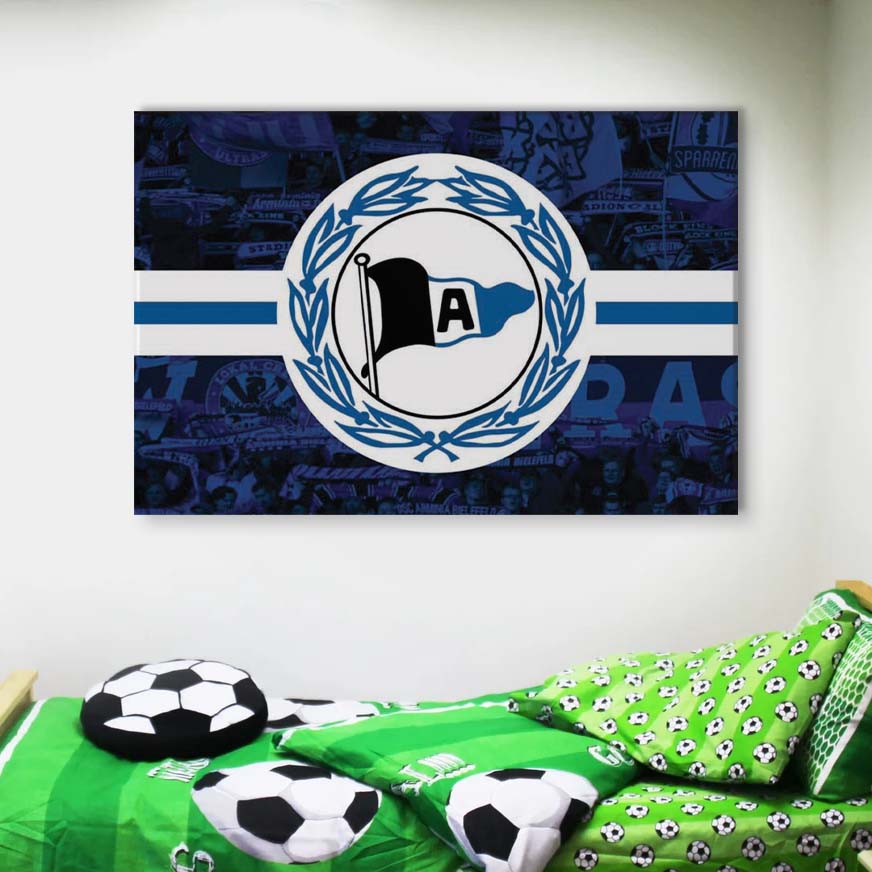 Eintracht Braunschweig Blaue Ziegelwand EBS Leinwandbilder – Bild 4