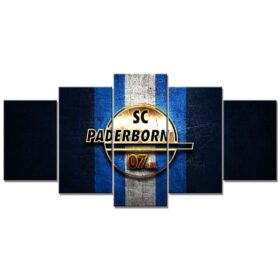 SC Paderborn 07 e.V. Blaues Metall SCP Leinwandbilder