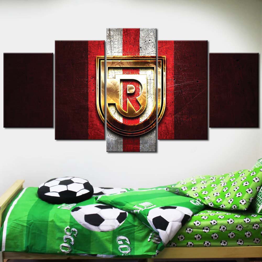 SSV Jahn Regensburg Rotes Metall Leinwandbilder – Bild 2