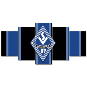 SV Waldhof Mannheim 07 Schwarz-Blauer Hintergrund SVW Leinwandbilder