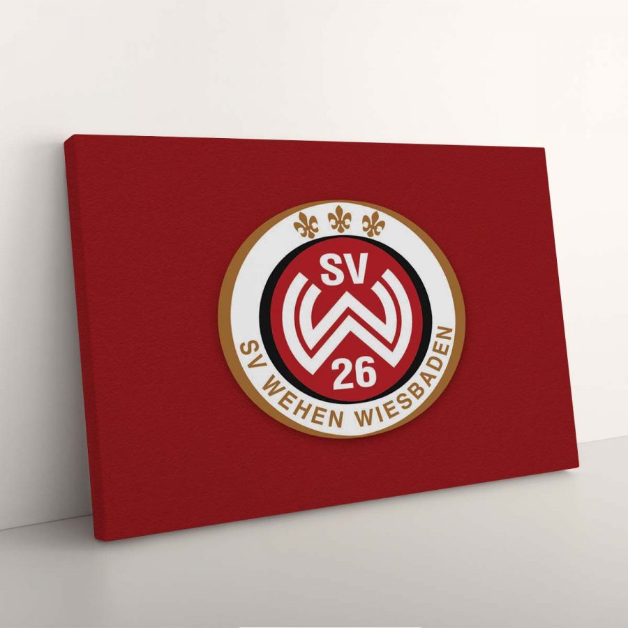 SV Wehen Wiesbaden Roter Hintergrund Leinwandbilder – Bild 7