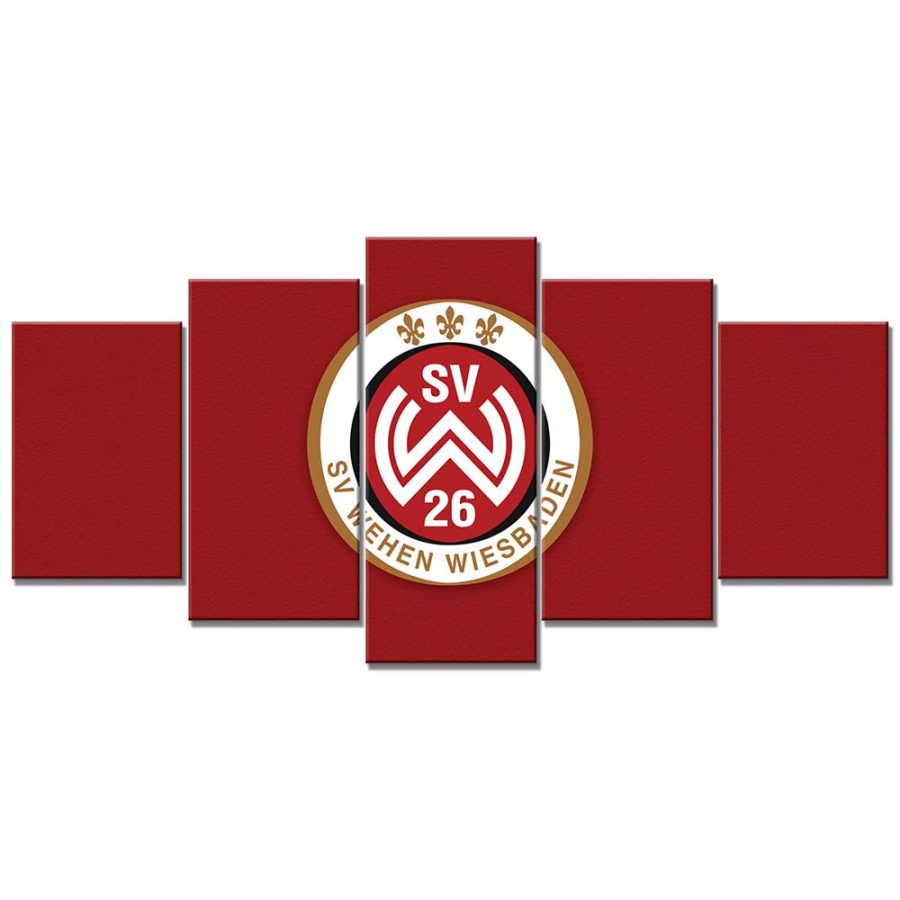 SV Wehen Wiesbaden Roter Hintergrund Leinwandbilder – Bild 6