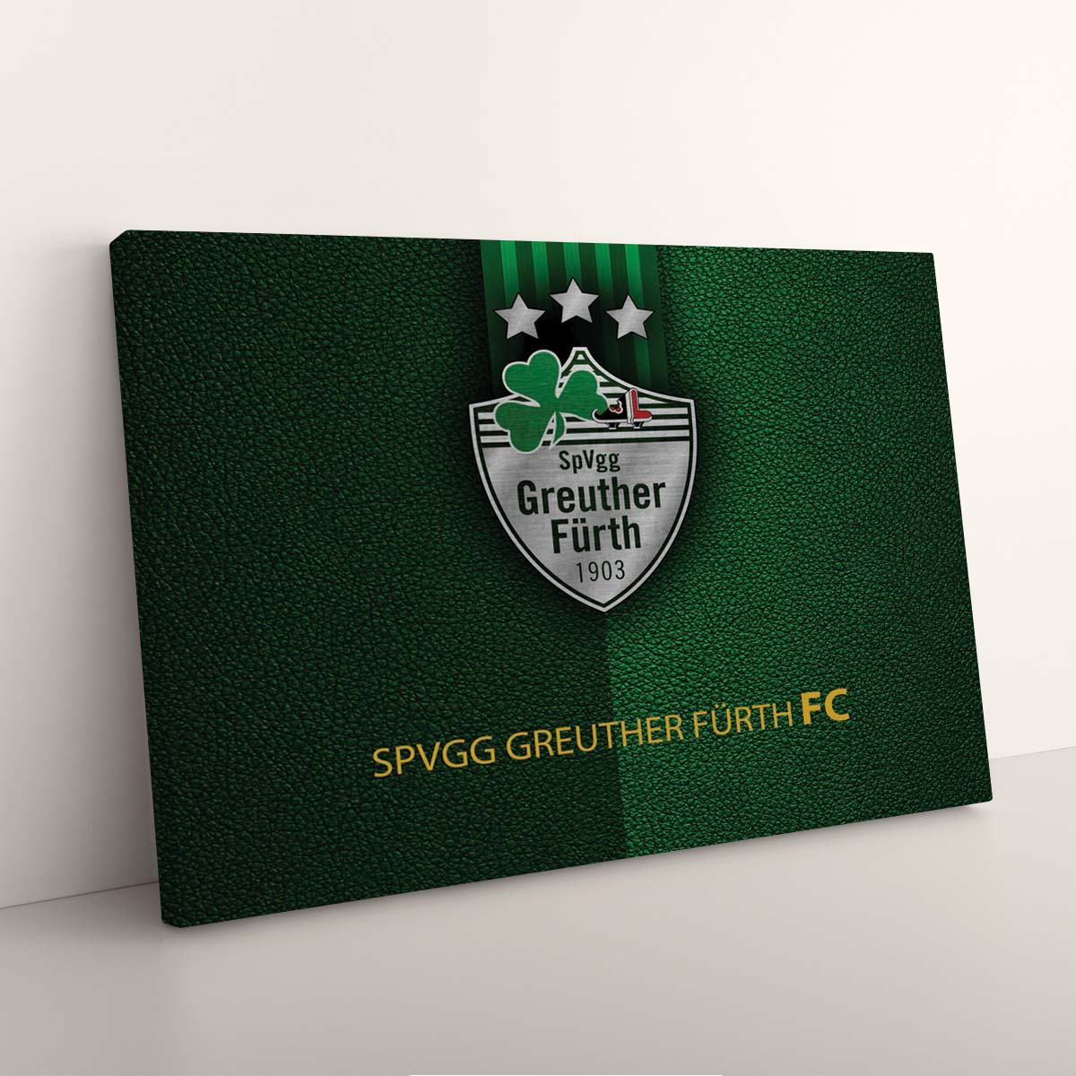 SpVgg Greuther Fürth Grünes Leder Leinwandbilder – Bild 3