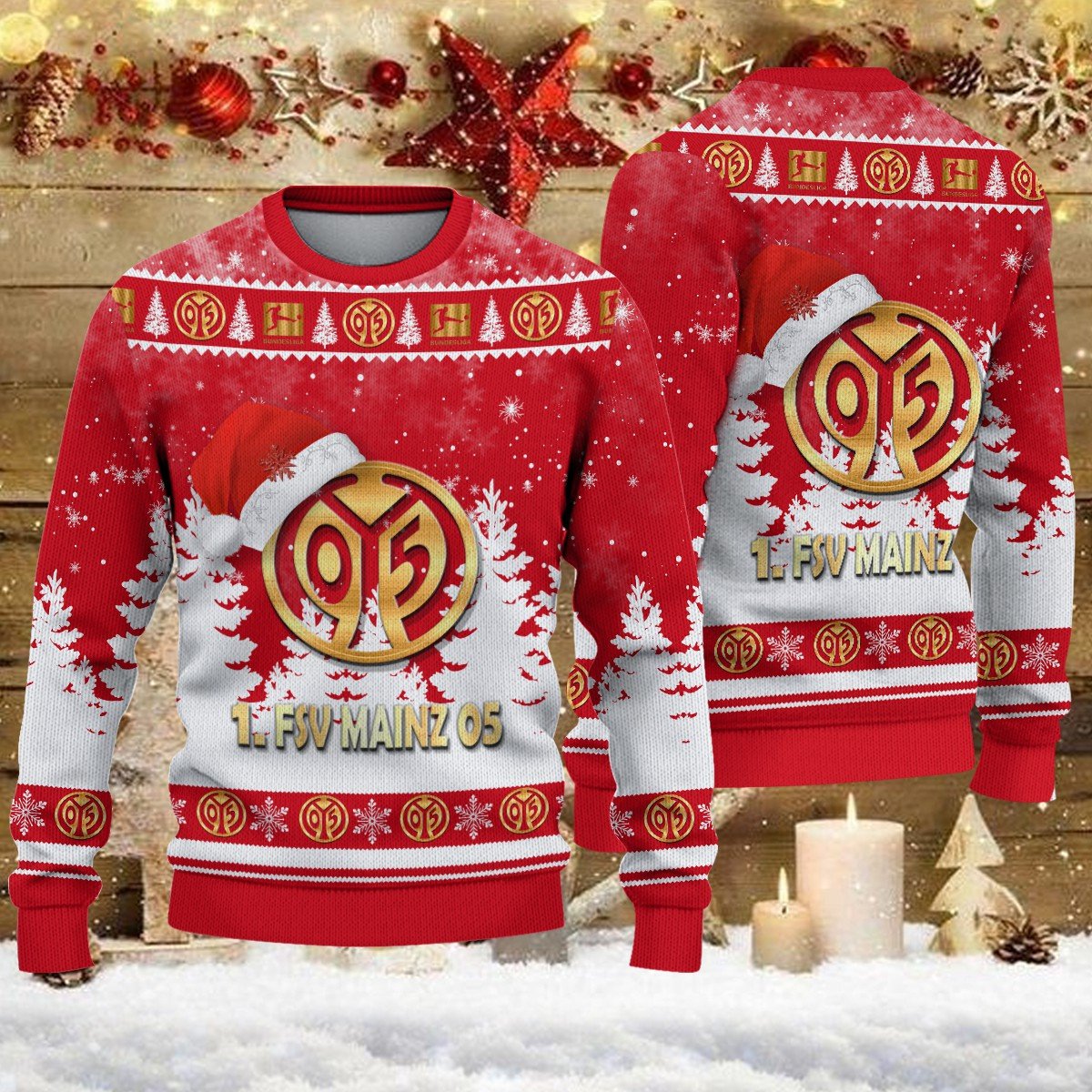 Weihnachtspullover 1. FSV Mainz 05 – Ugly Christmas Sweater