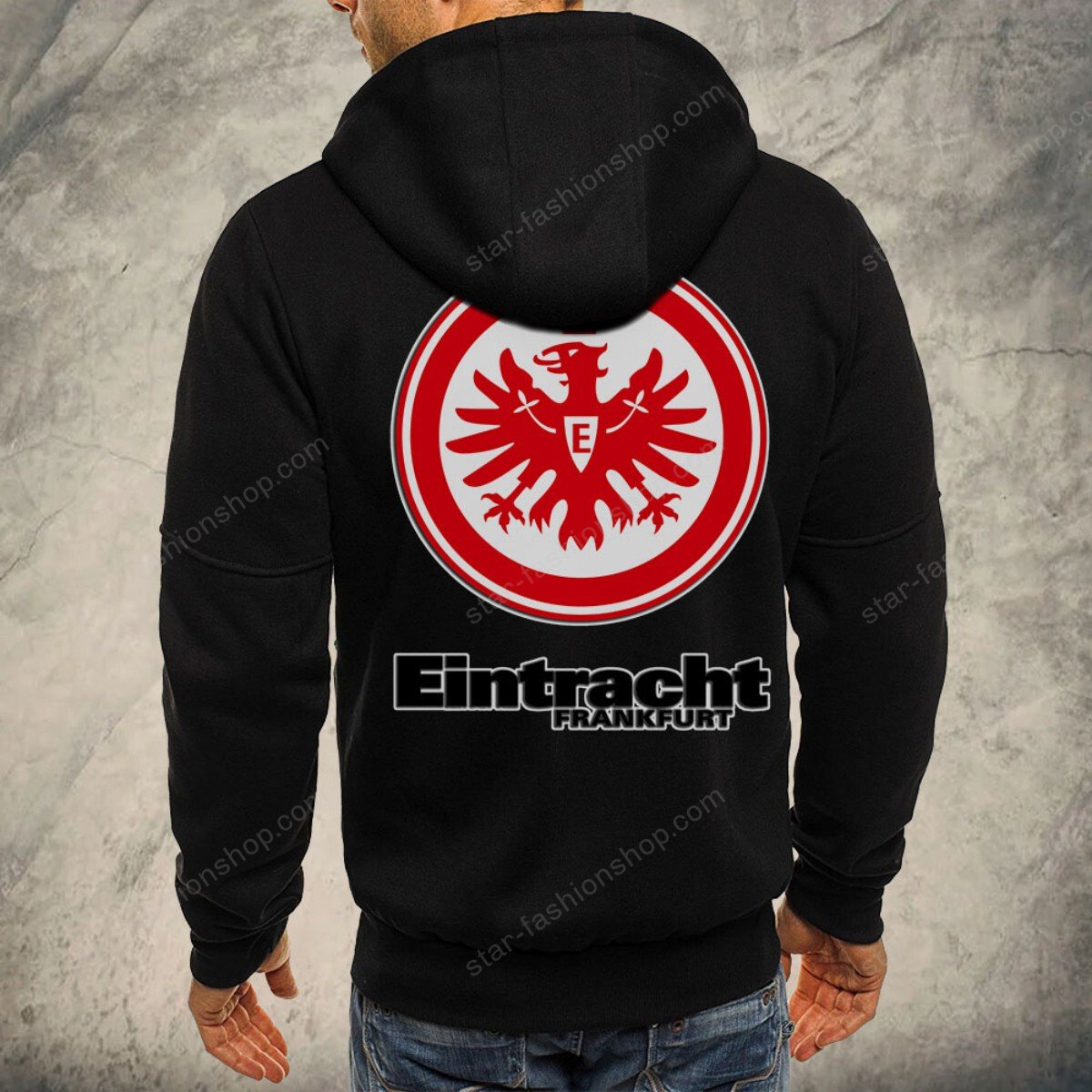 Eintracht Frankfurt Kapuzensweatjacke – Bild 3