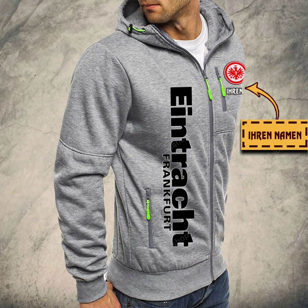Eintracht Frankfurt Kapuzensweatjacke – Bild 6