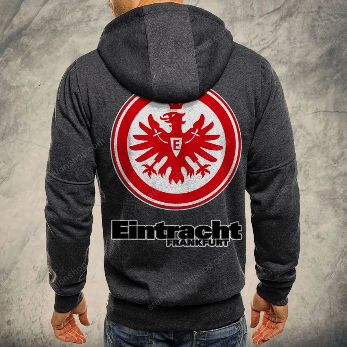 Eintracht Frankfurt Kapuzensweatjacke – Bild 5