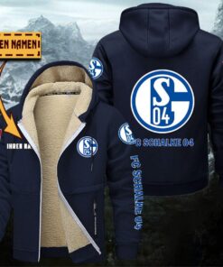 Schalke 04 Gefütterte Kapuzenjacke Logo 1