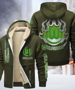 VfL Wolfsburg Gefütterte Kapuzenjacke - WOB Samt Zip-Hoodie