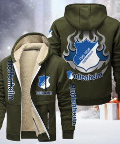 TSG Hoffenheim Gefütterte Kapuzenjacke - TSG Samt Zip-Hoodie